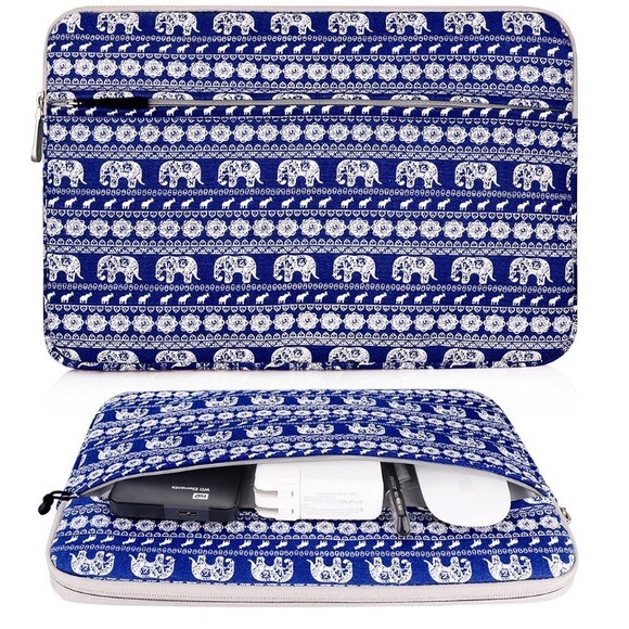 LAPTOP CASE - boho elephant print - Picture 2 of 6
